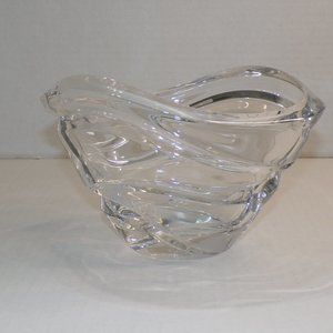 Lenox Ovations Tides Decorative Bowl 100% Hand Cut Crystal Germany 8.5" 3860